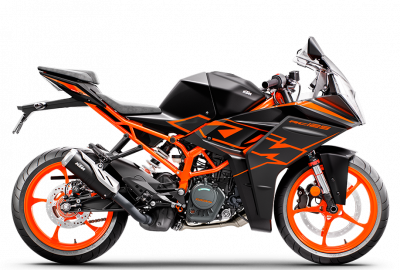 LLD Moto KTM RC 125 photo couverture sur fond blanc