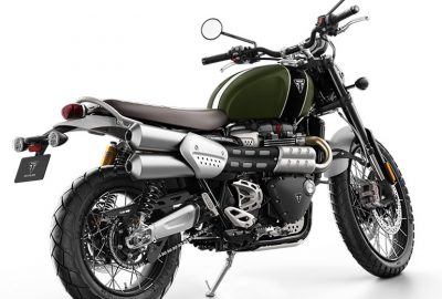 Moto Triumph Scrambler 1200 vue arrière