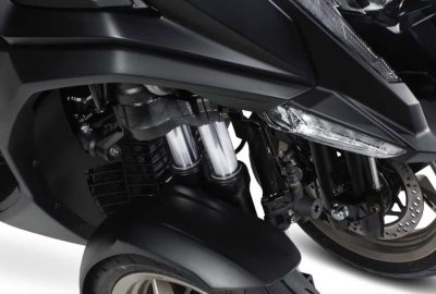 Scooter Kymco CV3 suspensions avant